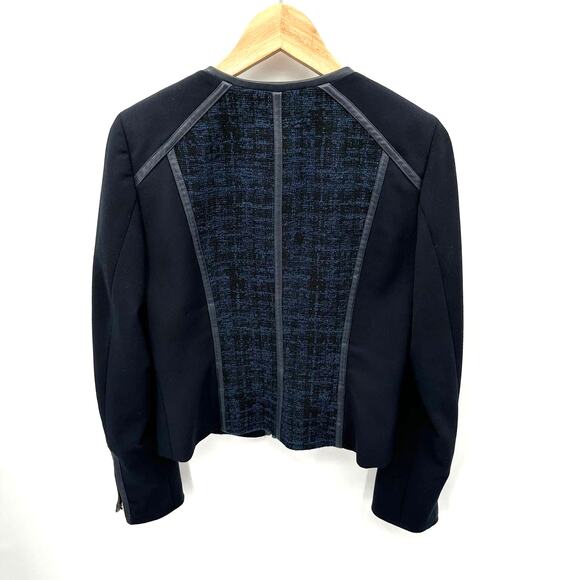 ETCETERA Navy Full Zip Blazer with Gold Hardware // 2 - Picture 8 of 8